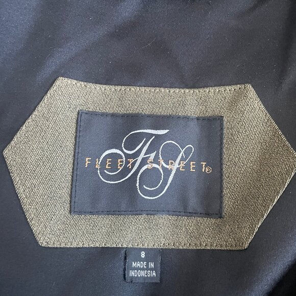 Fleet Street Vintage Tan Coat Dress - Size 8 - Picture 7 of 9